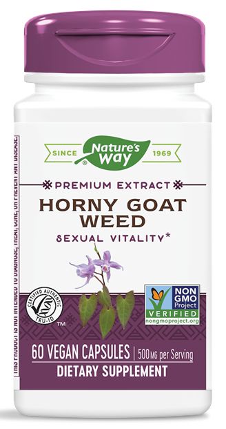 Nature's Way Horny Goat Weed Extract 60 vegan capsules - High-quality Herbs by Nature's Way at BariatricPal Store