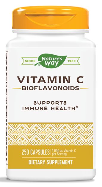 Nature's Way Vitamin C with Bioflavonoids 250 capsules - High-quality Vitamins by Nature's Way at 