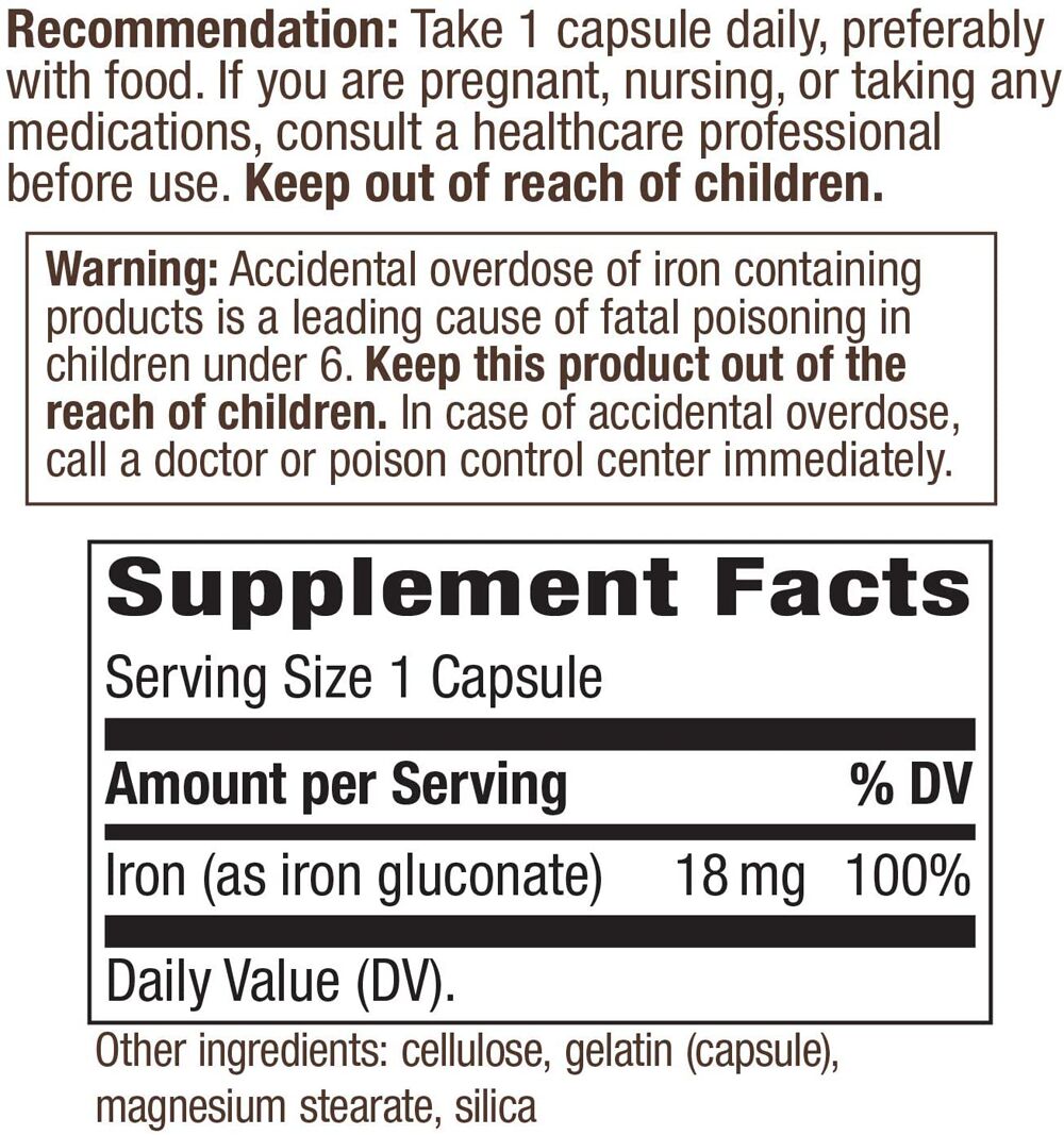 #Dosage_18mg #Size_100 capsules