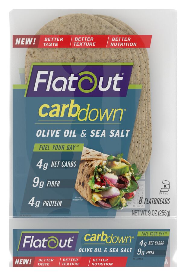 #Flavor_Olive Oil & Sea Salt #Size_8 flatbreads