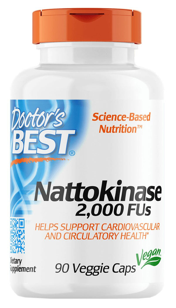 Doctor's Best Nattokinase 90 veggie caps - High-quality Herbs by Doctor's Best at 
