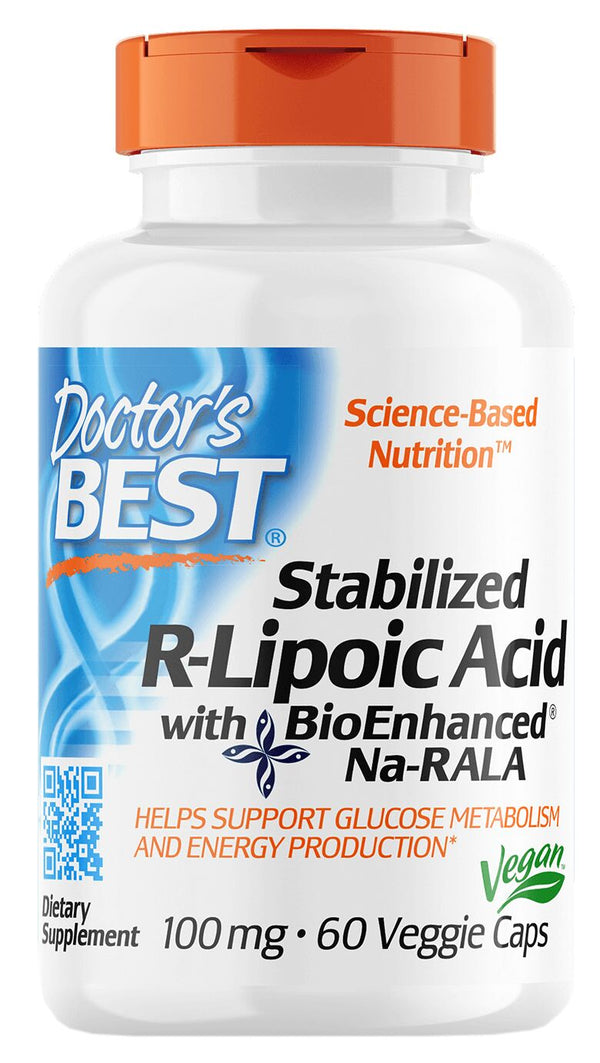 Doctor's Best Stabilized R-Lipoic Acid 60 veggie caps - High-quality Antioxidants by Doctor's Best at 