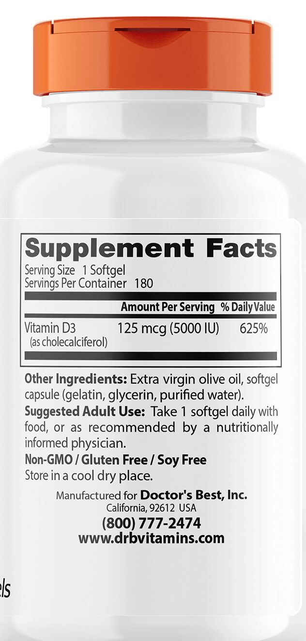 #Dosage_5000 IU #Size_180 softgels