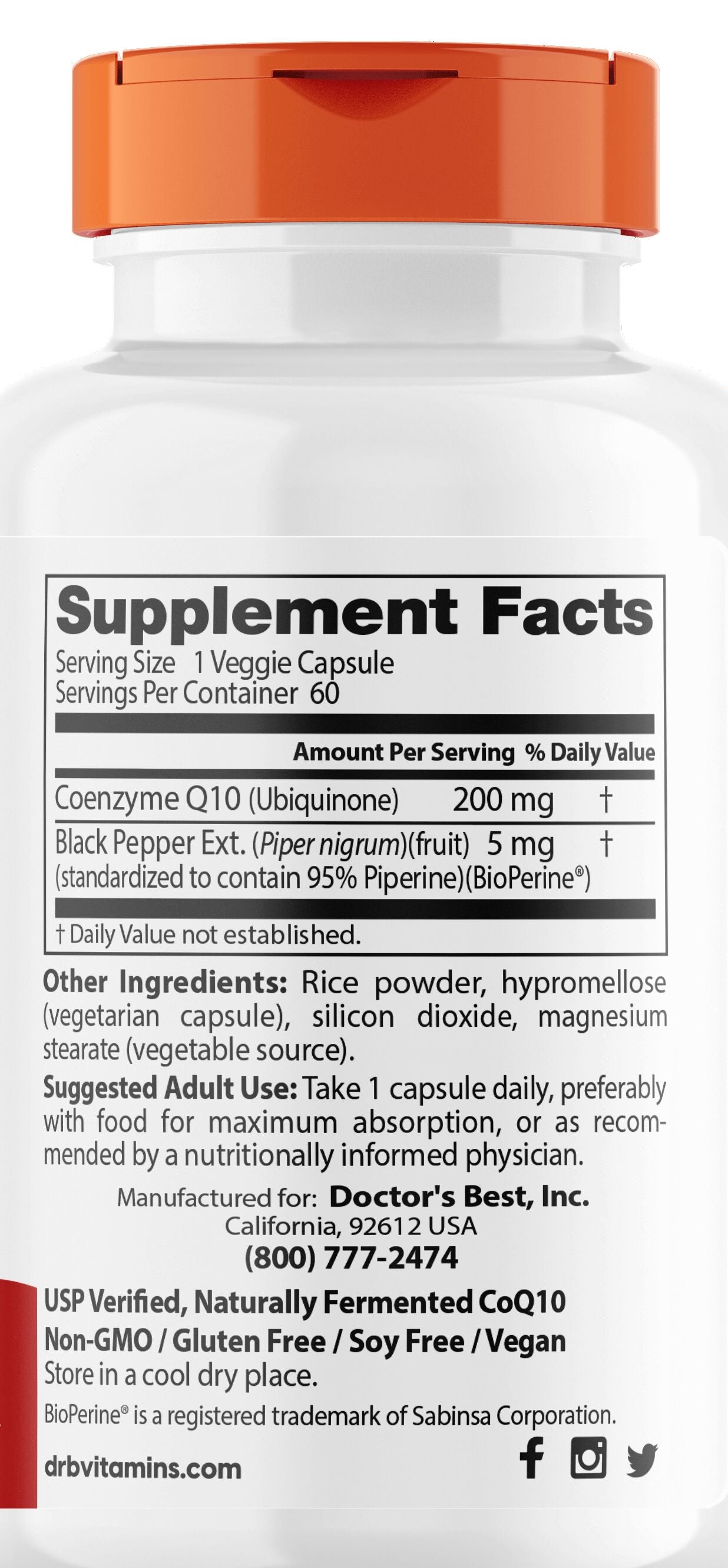#Dosage_with BioPerine, 200 mg #Size_60 veggie caps