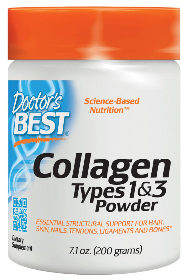 Doctor's Best Collagen Types 1 & 3 Powder 200 grams - High-quality Gluten Free by Doctor's Best at 