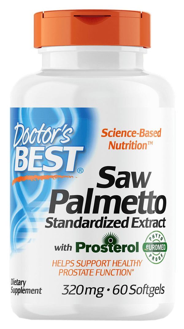 Doctor's Best Saw Palmetto 60 softgels - High-quality Herbs by Doctor's Best at 