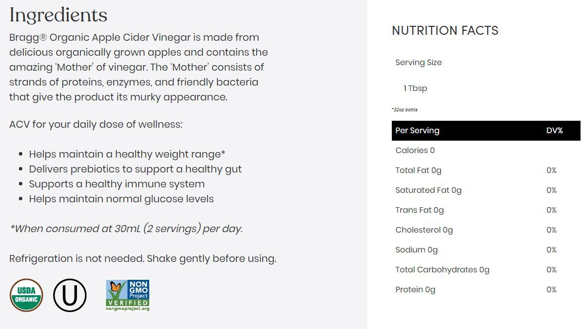 #Flavor_Raw, Unfiltered, Organic #Size_32 fl oz