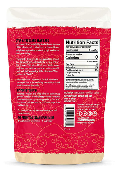 Lakanto Golden Monkfruit 1:1 Sugar Substitute - High-quality Sugar Substitute by Lakanto at BariatricPal Store