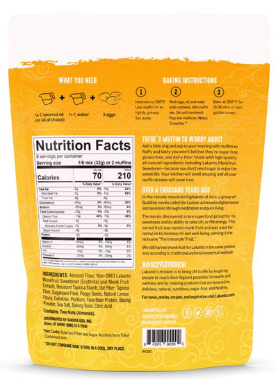 Lakanto Sugar-Free Muffin Mix - High-quality Baking Mix by Lakanto at BariatricPal Store