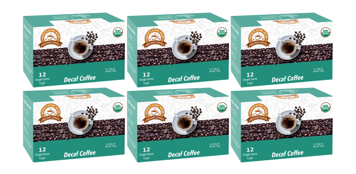 Alex's Low Acid Organic Coffee™ K-Cups - Decaf - High-quality Coffee by Alex's Low Acid Coffee at BariatricPal Store