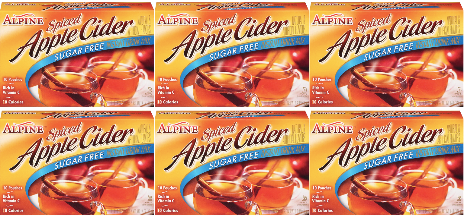 Alpine Cider Sugar Free Spiced Apple Cider 10 pouches - High-quality Beverages by Alpine Cider at 