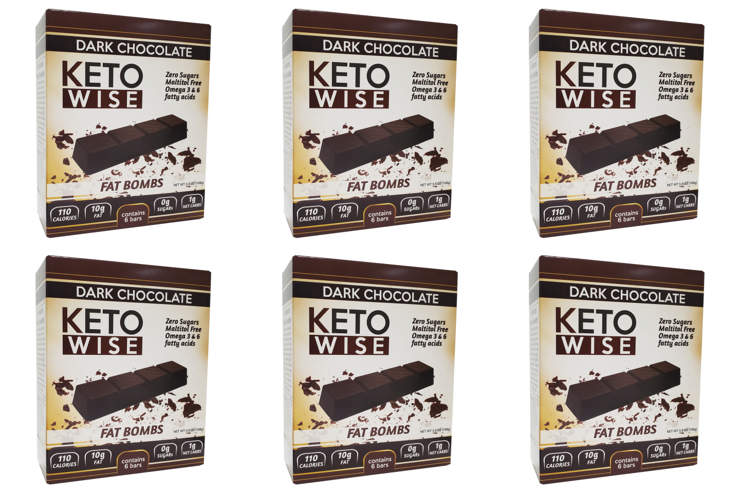 Keto Wise Fat Bombs - Dark Chocolate Bar - High-quality Candies by Keto Wise at BariatricPal Store