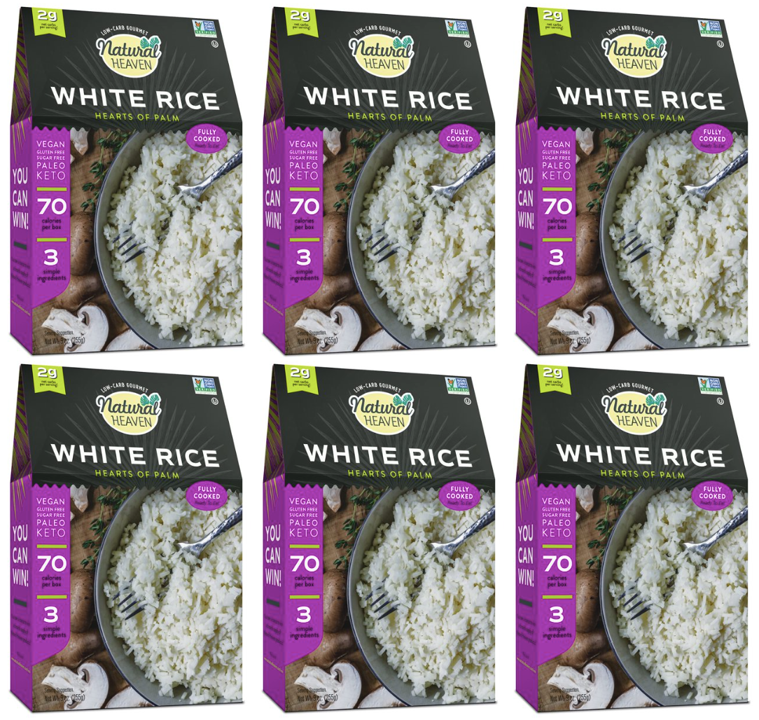 White Rice Hearts of Palm by Natural Heaven - High-quality Rice Substitute by Natural Heaven at BariatricPal Store