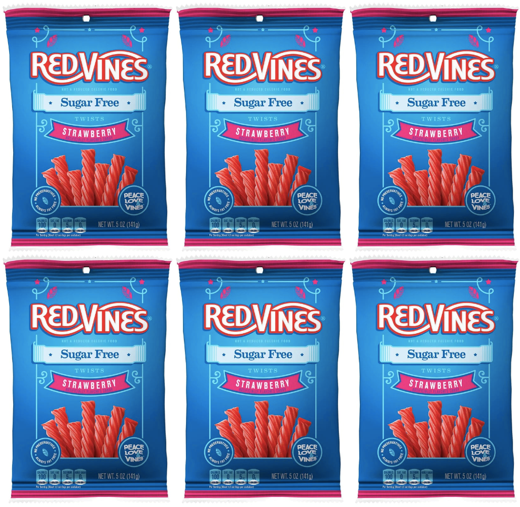 American Licorice Company Sugar Free Red Vines 5oz Bag - High-quality Kosher by American Licorice Company at BariatricPal Store