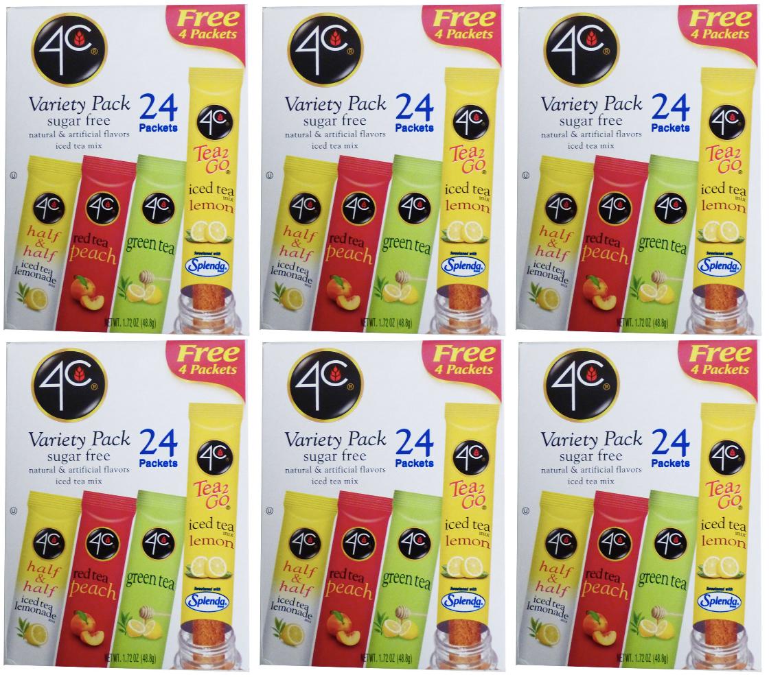 4C Sugar Free Iced Tea Drink Mix Sticks (24 stick box) - High-quality Beverages by 4C at 