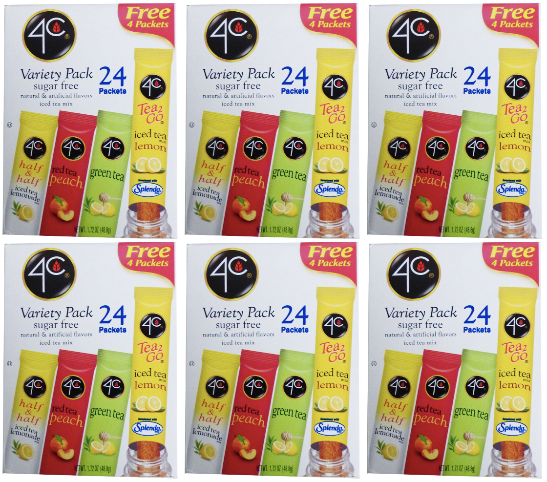 4C Sugar Free Iced Tea Drink Mix Sticks (24 stick box) - High-quality Beverages by 4C at BariatricPal Store