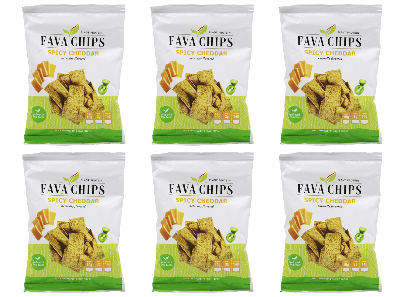 Fava Bean Chips by BariatricPal - Spicy Cheddar - High-quality Protein Chips by BariatricPal at 