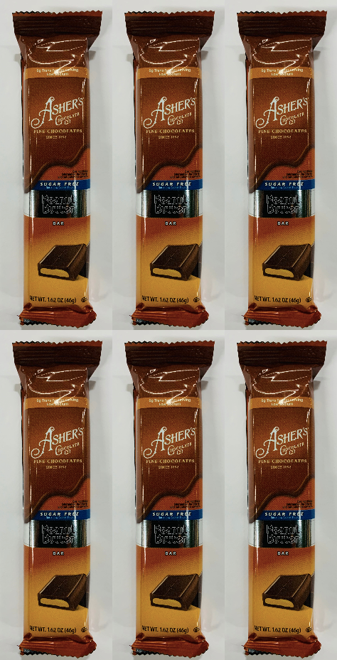 Asher's Chocolate Sugar-Free Chocolate Bars - Peanut Butter - High-quality Chocolate Bar by Asher's Chocolate at BariatricPal Store