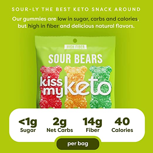 Kiss My Keto Keto Gummies - Sour Bears - High-quality Gummies by Kiss My Keto at BariatricPal Store