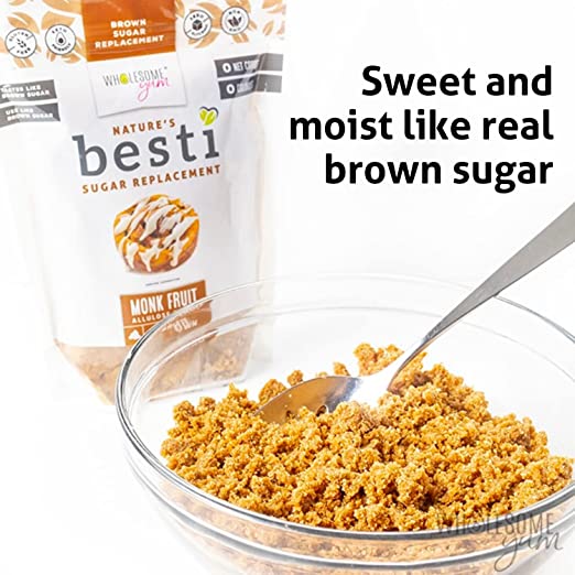 Wholesome Yum Besti Crystallized Brown Monk Fruit Allulose Blend - High-quality Sweetener by Wholesome Yum at BariatricPal Store