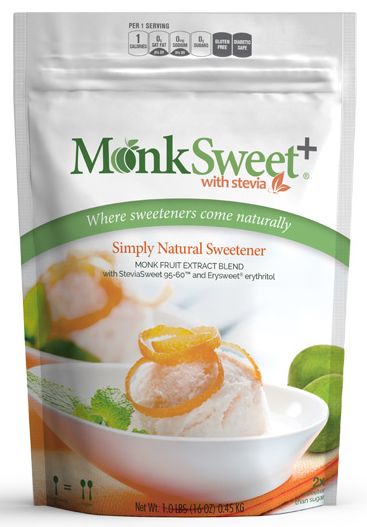 Steviva MonkSweet+ with Stevia 1 lb - High-quality Gluten Free by Steviva at 