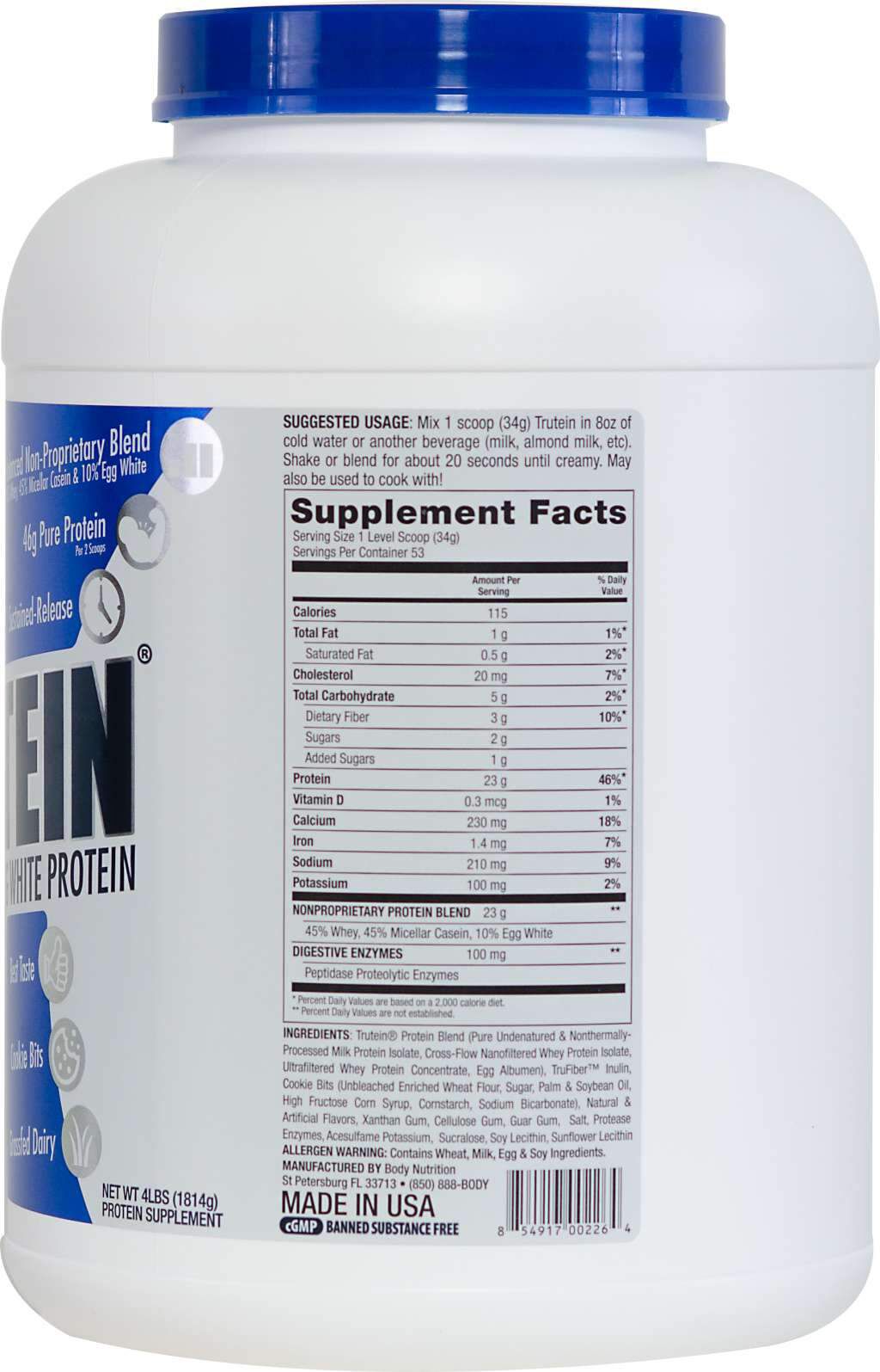 #Flavor_Cookies & Cream #Size_4 lb. (1814g)