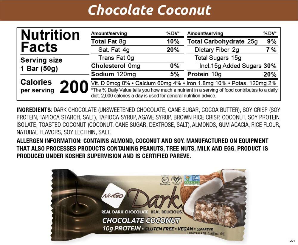 #Flavor_Chocolate Coconut #Size_12 bars