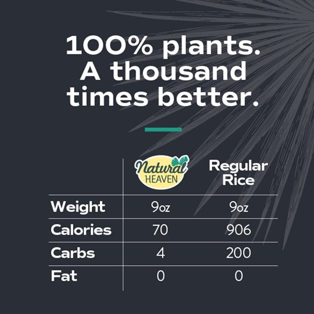 White Rice Hearts of Palm by Natural Heaven - High-quality Rice Substitute by Natural Heaven at BariatricPal Store