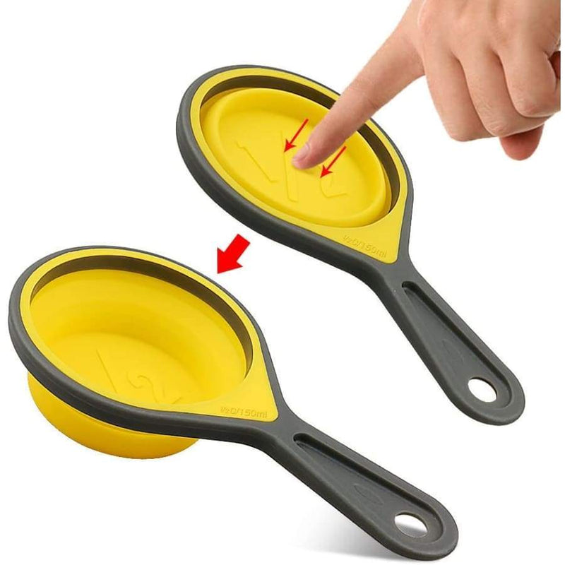 8 Piece Collapsible Measuring Cups and Spoons Set by BariatricPal - High-quality Dinnerware by BariatricPal at 