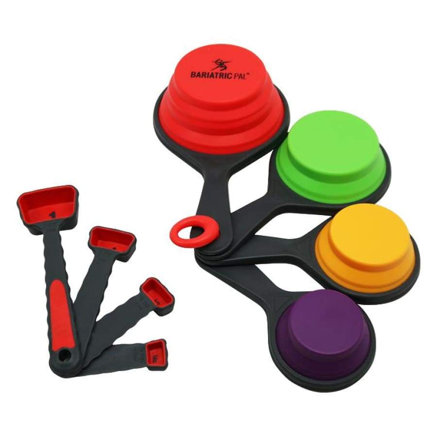 8 Piece Collapsible Measuring Cups and Spoons Set by BariatricPal - High-quality Dinnerware by BariatricPal at BariatricPal Store