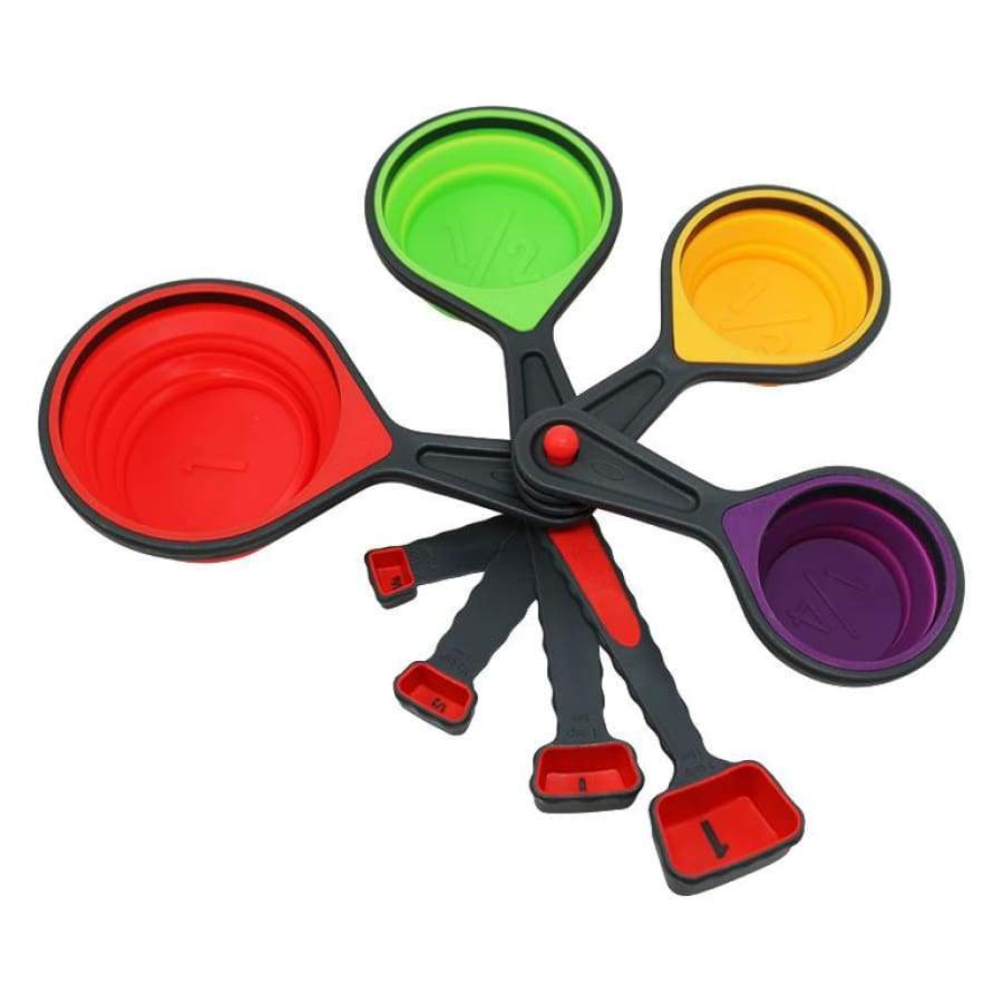 8 Piece Collapsible Measuring Cups and Spoons Set by BariatricPal - High-quality Dinnerware by BariatricPal at BariatricPal Store