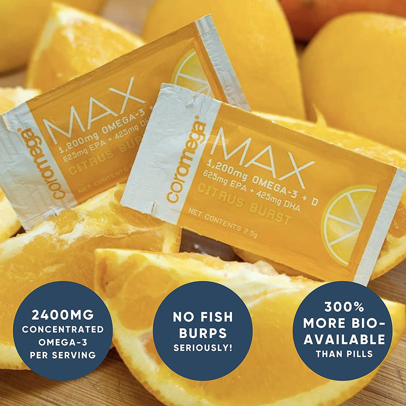 Max Omega-3 Fish Oil Supplement by Coromega - High-quality Omega-3 by Coromega at 