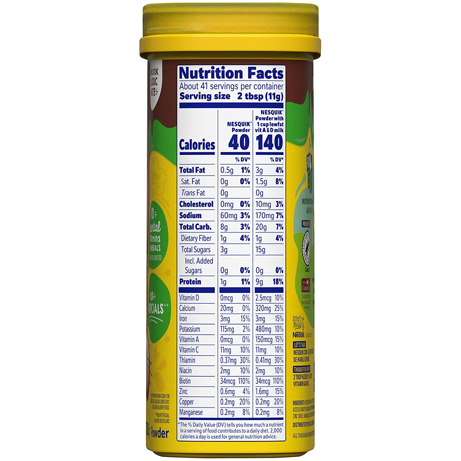 Nestle Nesquik, No Sugar Added 16 oz. - High-quality Bariatric Approved by Nestle at BariatricPal Store