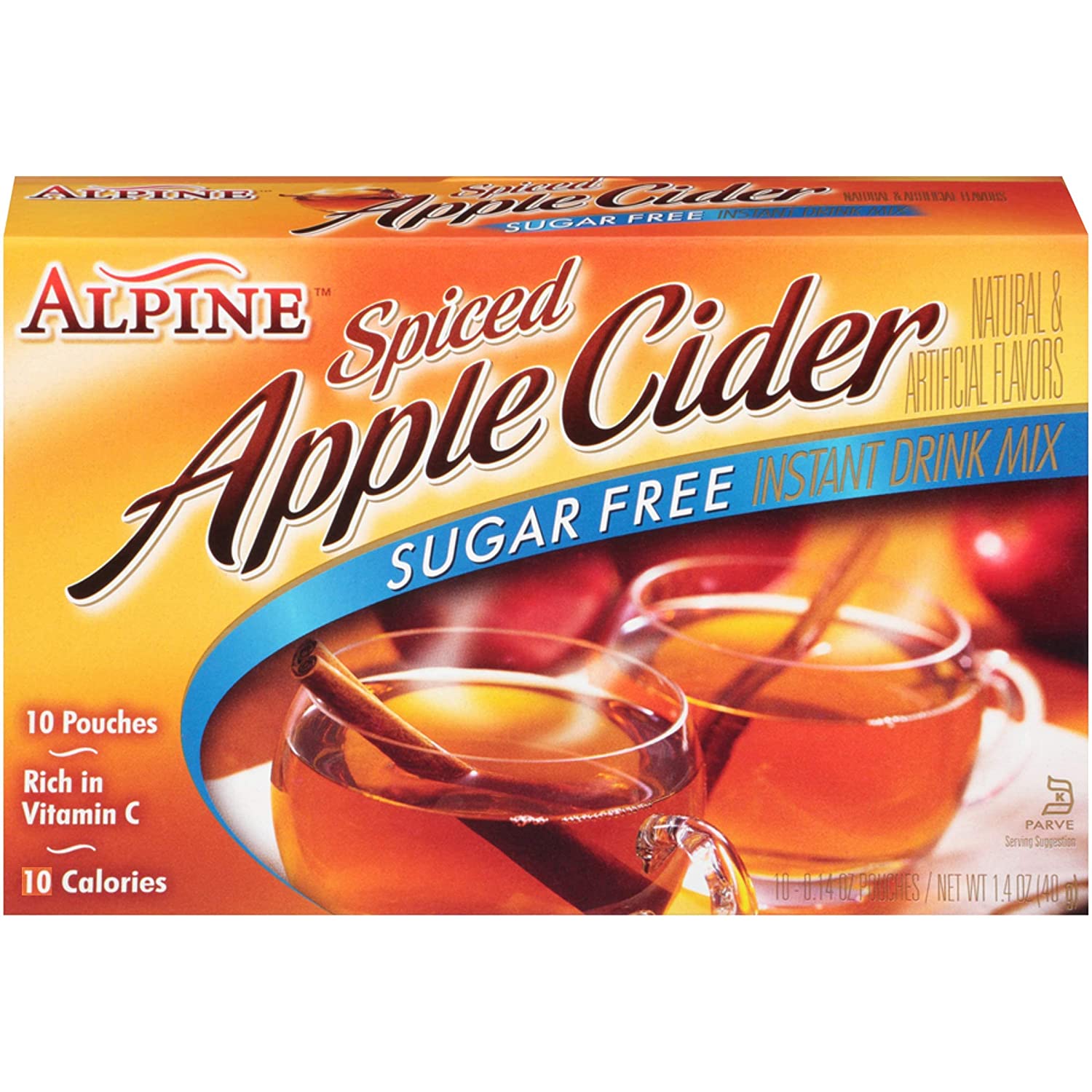 Alpine Cider Sugar Free Spiced Apple Cider 10 pouches - High-quality Beverages by Alpine Cider at BariatricPal Store