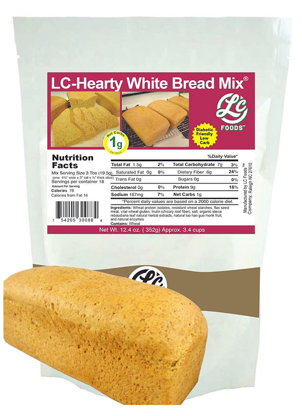 LC Foods Hearty White Bread Mix 12.4 oz. - High-quality Baking Products by LC Foods at 
