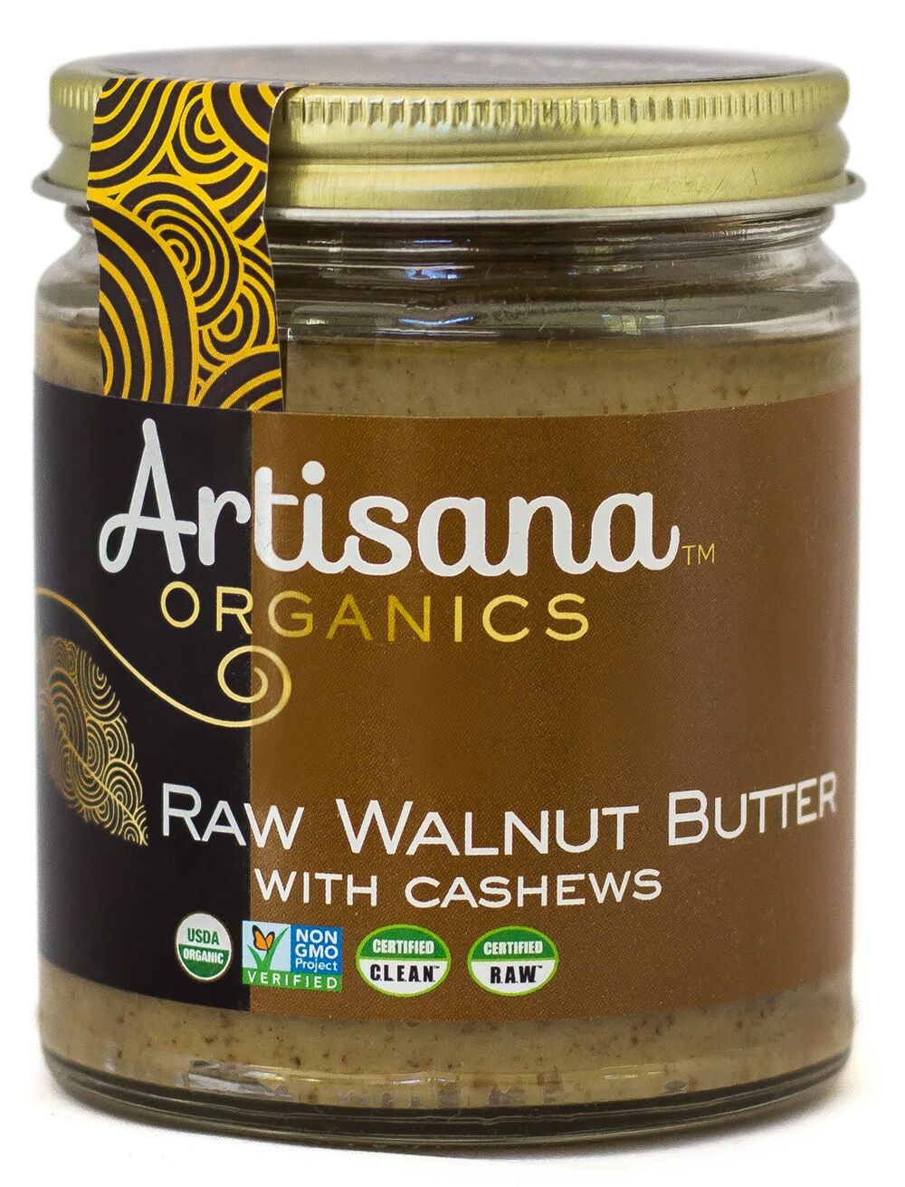 Artisana Raw Walnut Butter with Cashews 8 oz. - High-quality Nuts, Seeds and Fruits by Artisana at BariatricPal Store