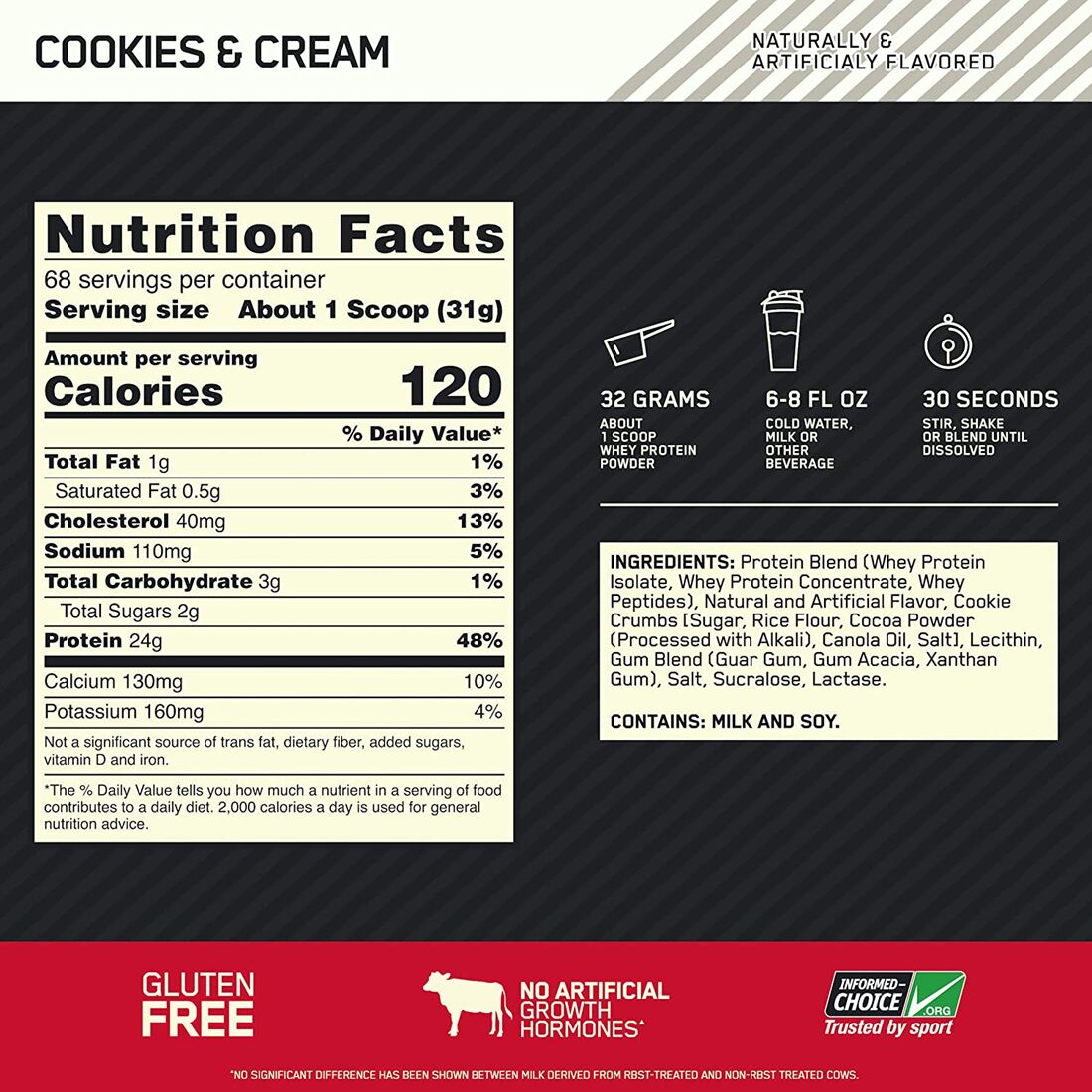 #Flavor_Cookies & Cream #Size_4.65 lb.