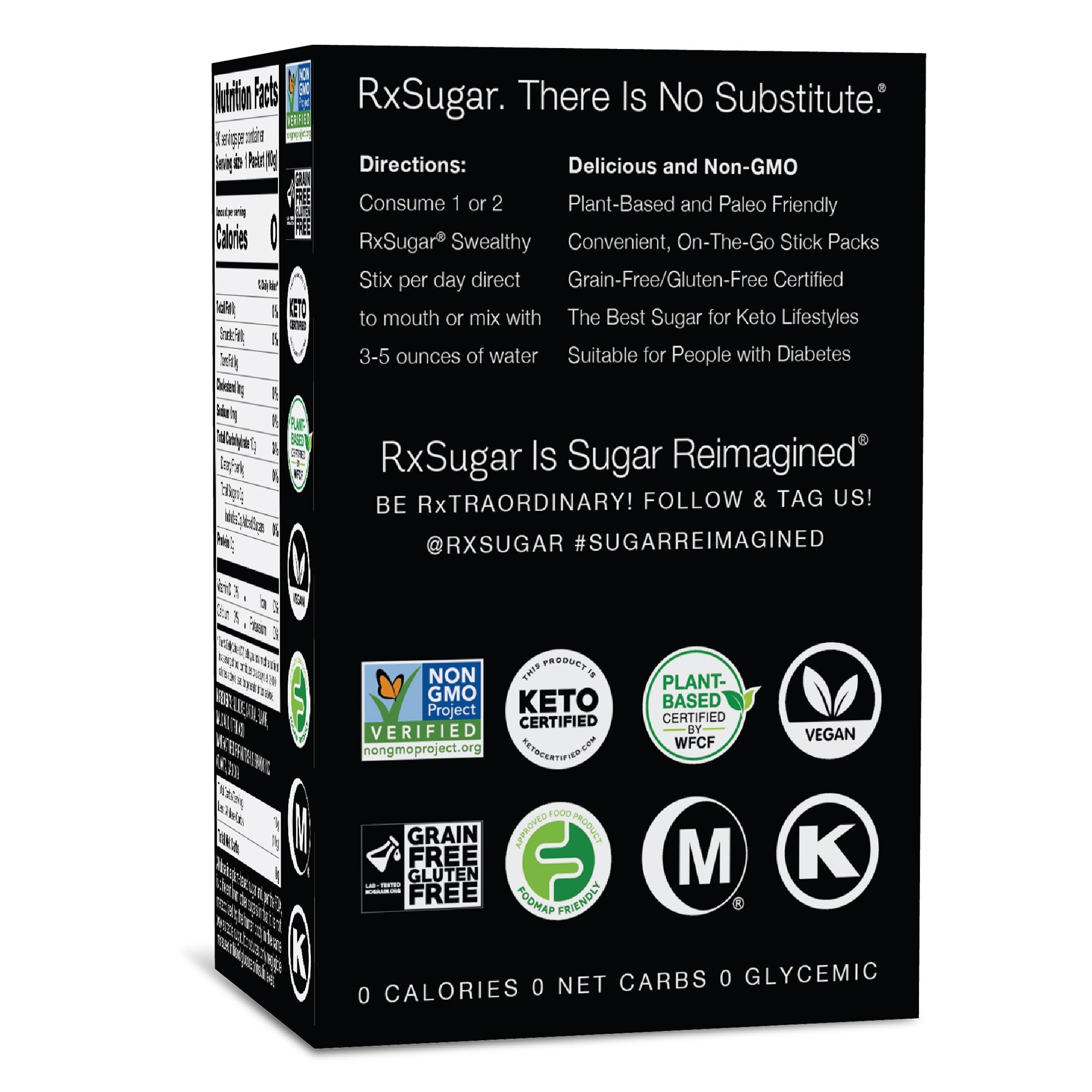 RxSugar Swealthy Stix - The Sweet Keto Treat - High-quality Sugar Substitute by RxSugar at BariatricPal Store