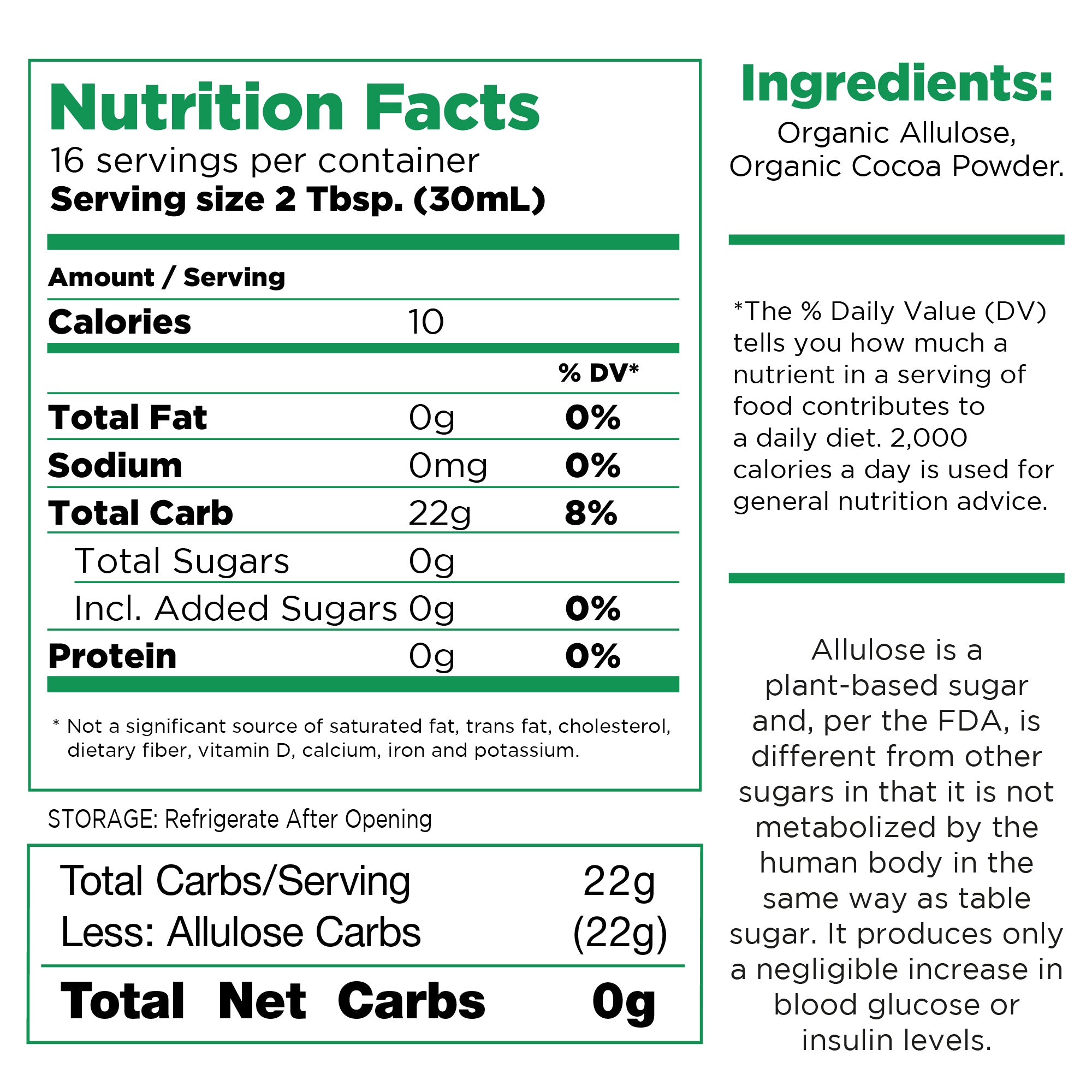 RxSugar Organic Syrup (16 oz) - Chocolate - High-quality Syrups by RxSugar at BariatricPal Store