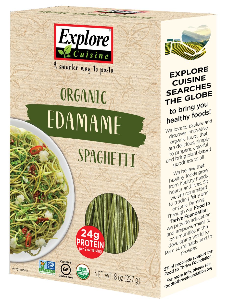 Explore Cuisine Organic Edamame Spaghetti 8 oz. (227g) - High-quality Gluten Free by Explore Cuisine at BariatricPal Store