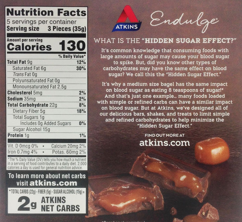 Atkins Nutritionals Endulge Squares 6.1 oz. - High-quality Low Carbohydrate/Keto by Atkins Nutritionals at 