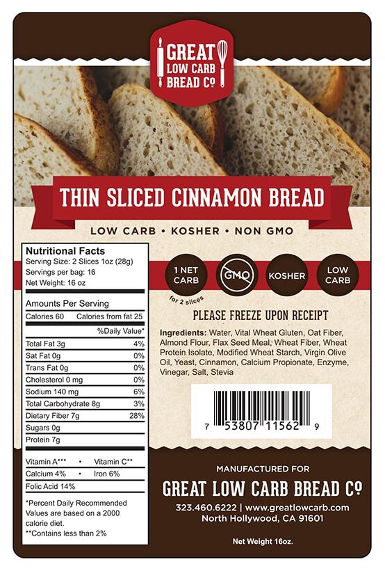 Great Low Carb Bread Company Bread
