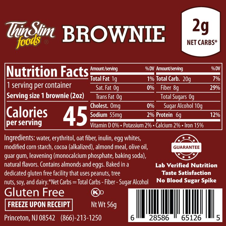 ThinSlim Foods Brownies 12 pack - High-quality Bariatric Approved by ThinSlim Foods at BariatricPal Store