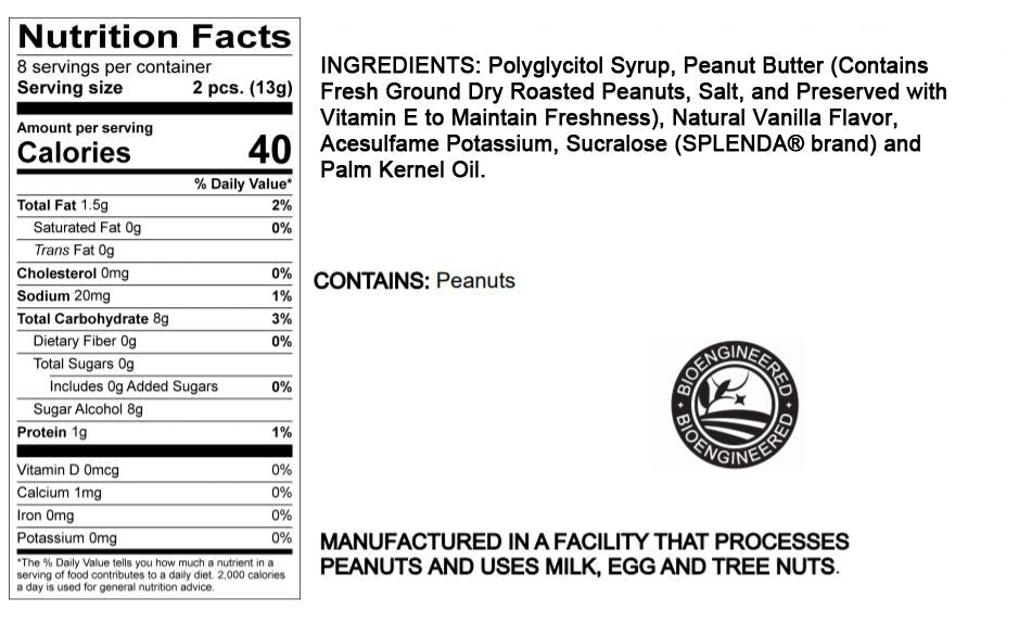Atkinson's Sugar Free Peanut Butter Bars Candy 3.75 oz. bag - High-quality Gluten Free by Atkinson's at BariatricPal Store