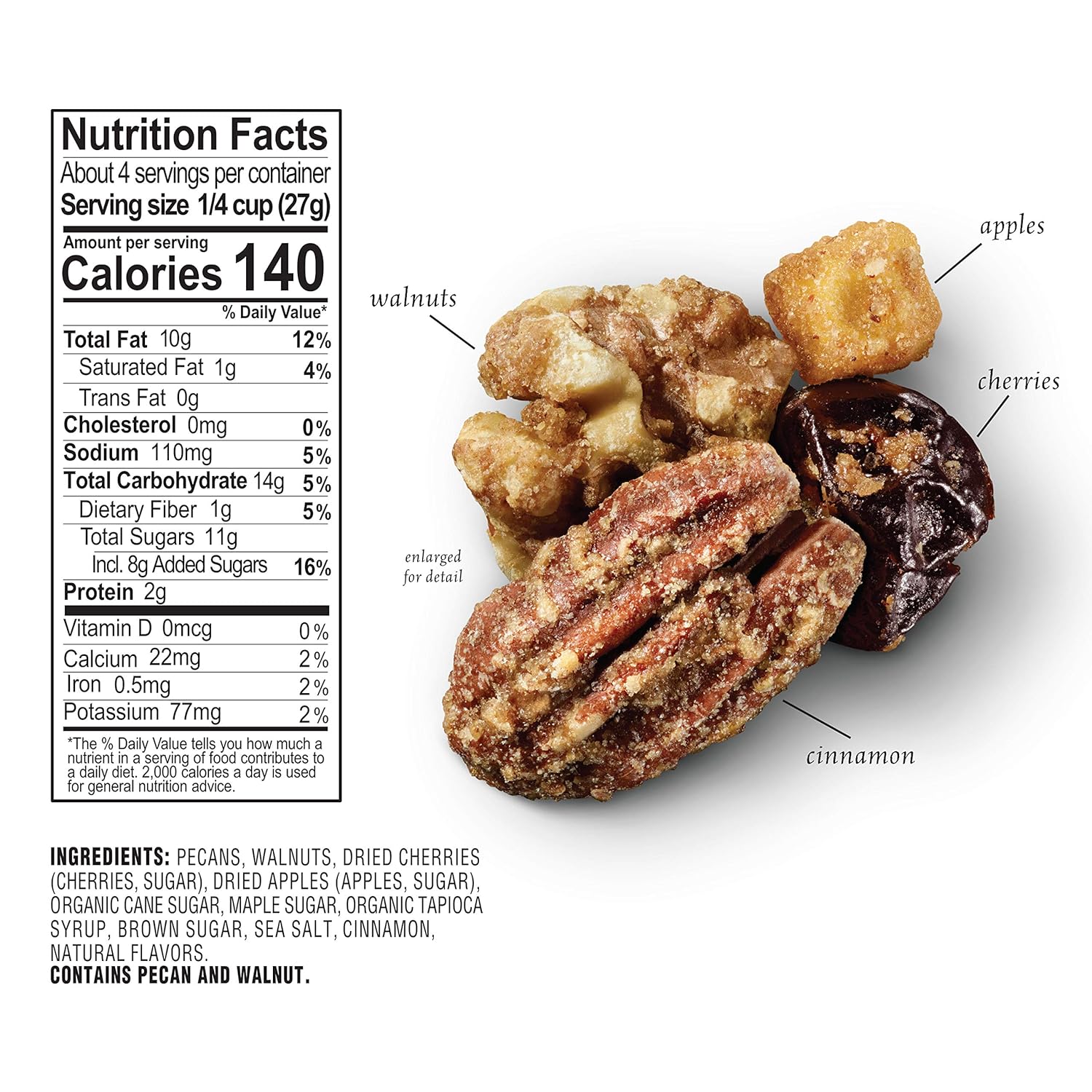 Sahale Snacks Maple Pecans Glazed Mix 4oz Bag - High-quality Nuts, Seeds and Fruits by Sahale Snacks at BariatricPal Store