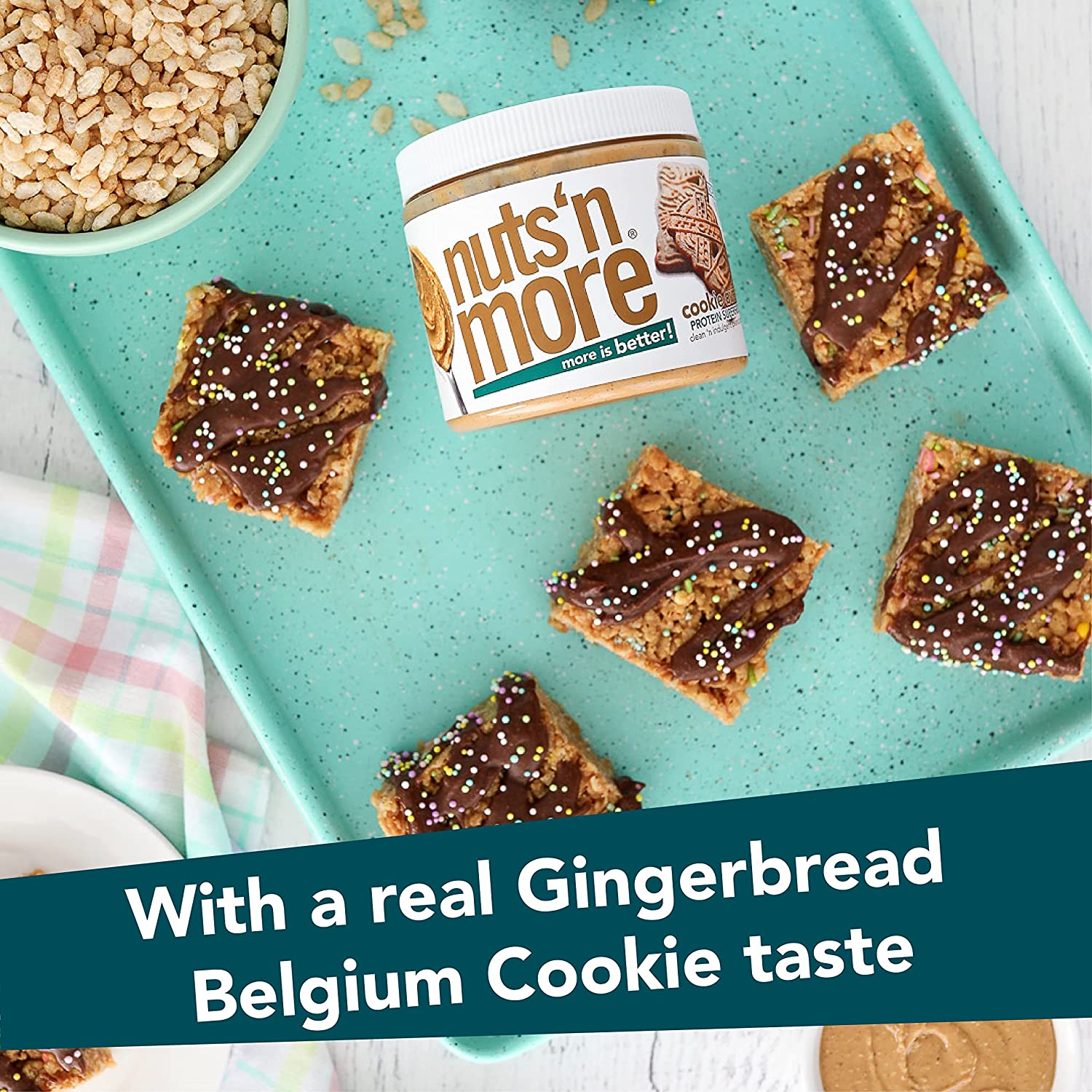 Nuts 'N More High Protein Peanut Butter Spread - Cookie Butter - High-quality Nut Butter by Nuts 'N More at BariatricPal Store