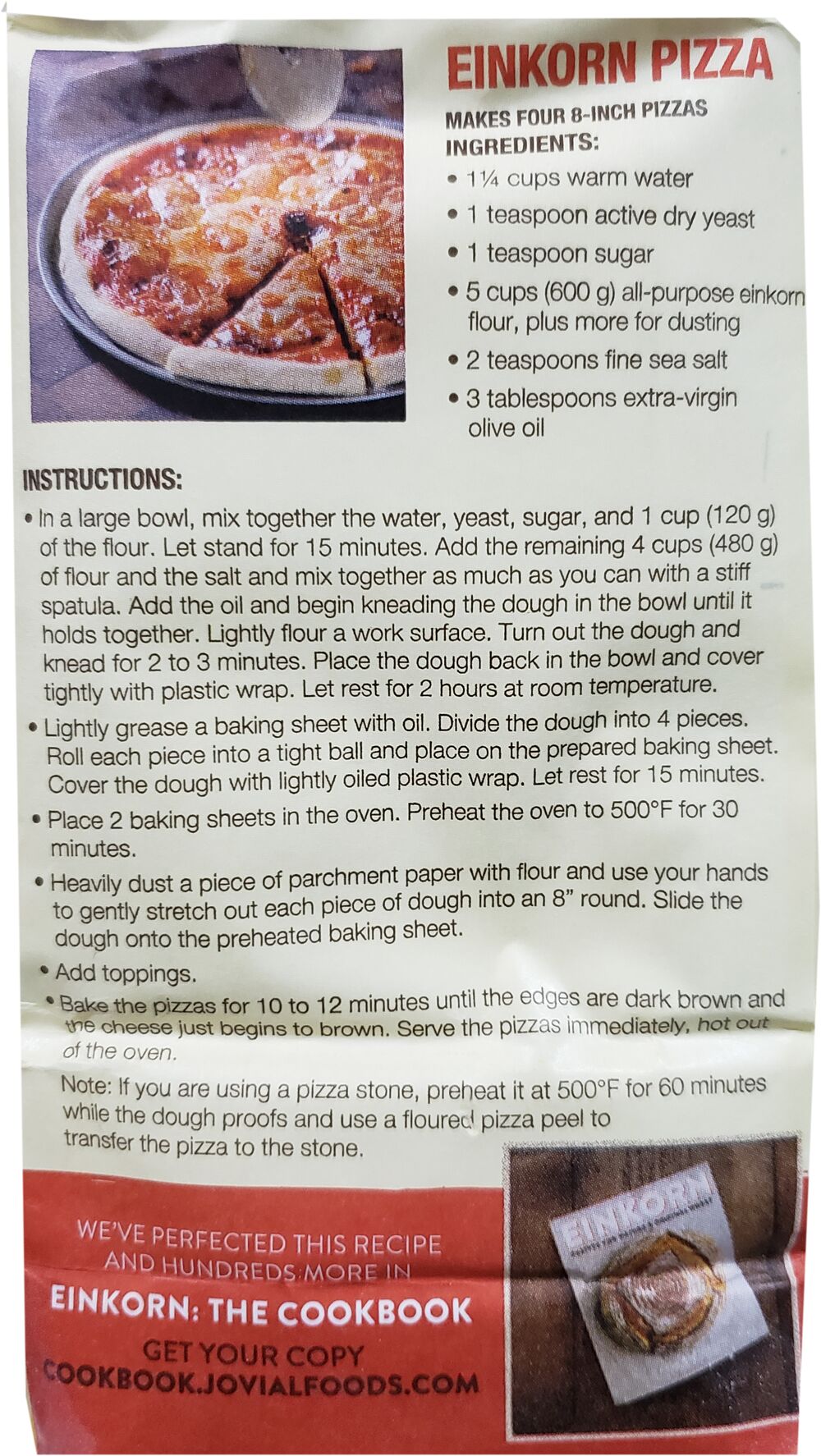 Jovial Foods Einkorn All Purpose Flour Organic 32 oz - High-quality Baking Products by Jovial Foods at BariatricPal Store