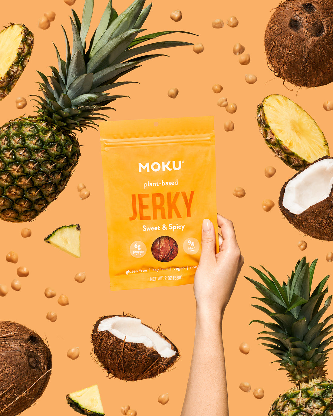 Plant-Based Mushroom Jerky by Moku Foods - Sweet & Spicy - High-quality Jerky by Moku Foods at BariatricPal Store