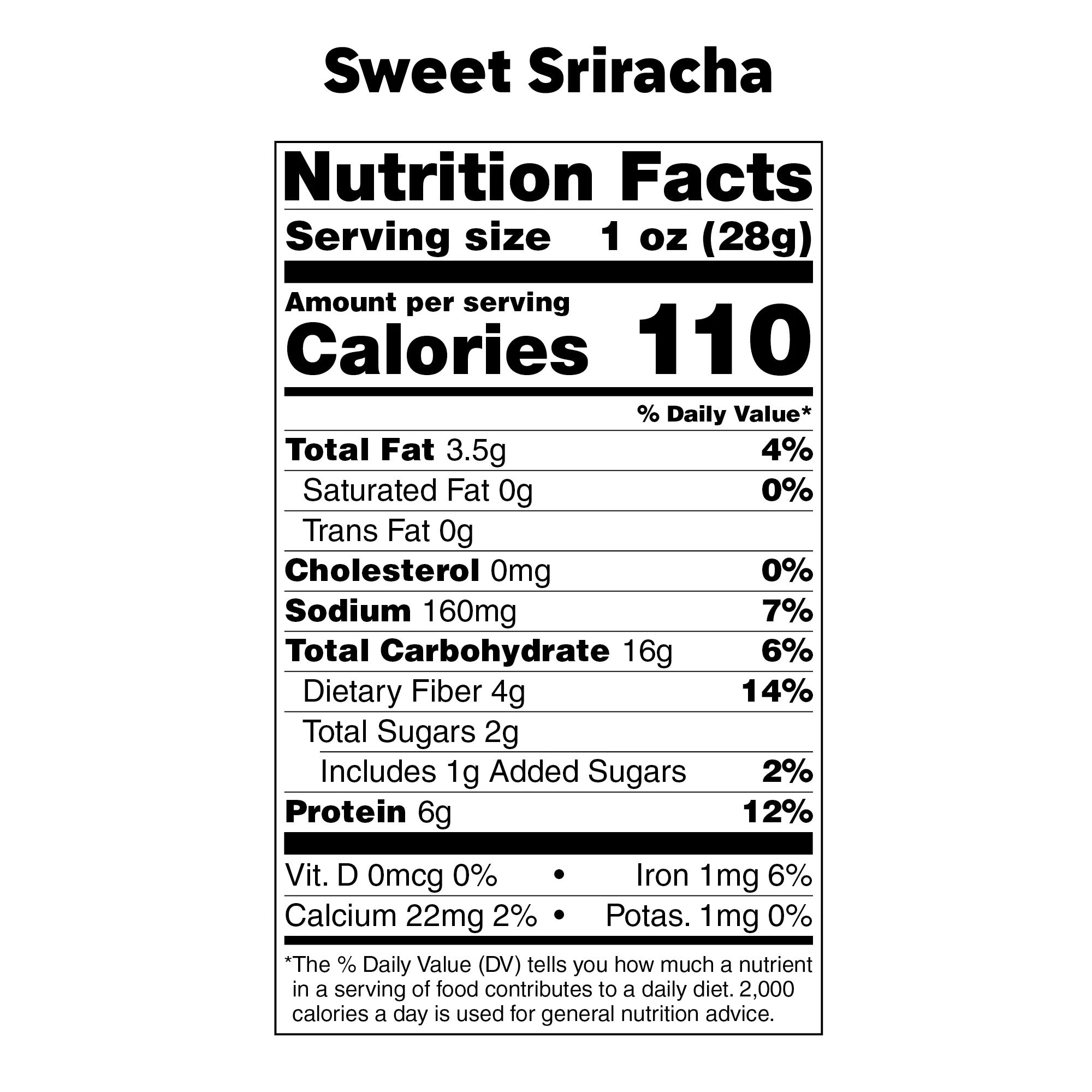 Enlightened Crunchy Broad Beans - Sweet Sriracha (4.5 oz) - High-quality Roasted Broad Bean Crisps by Enlightened at BariatricPal Store