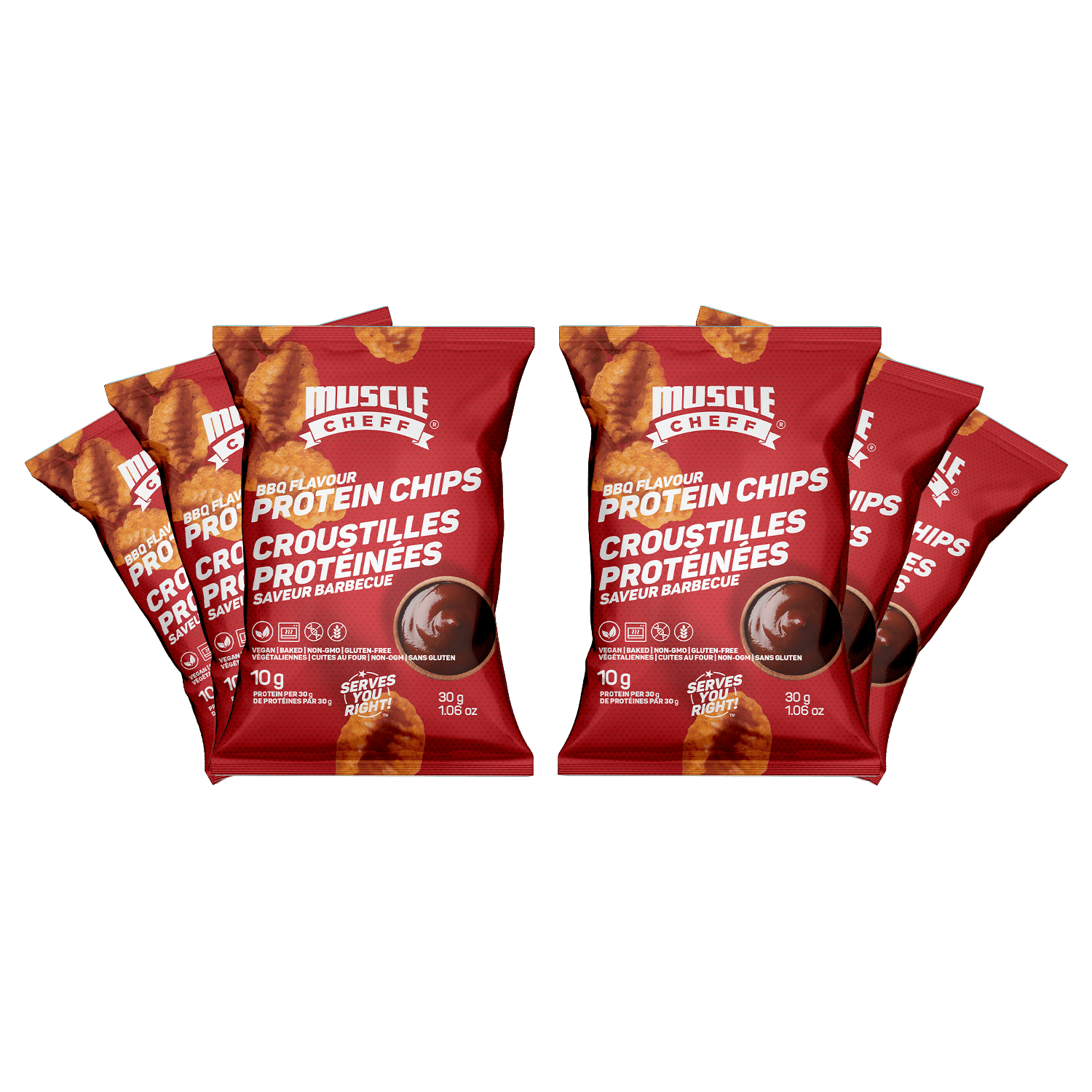 Muscle Cheff Protein Chips - BBQ - High-quality Protein Chips by Muscle Cheff at 